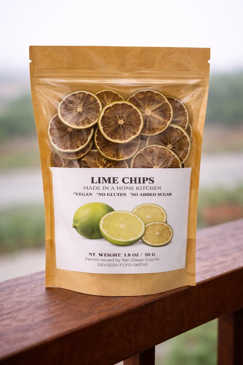 Lime chips 1,7oz/50gr