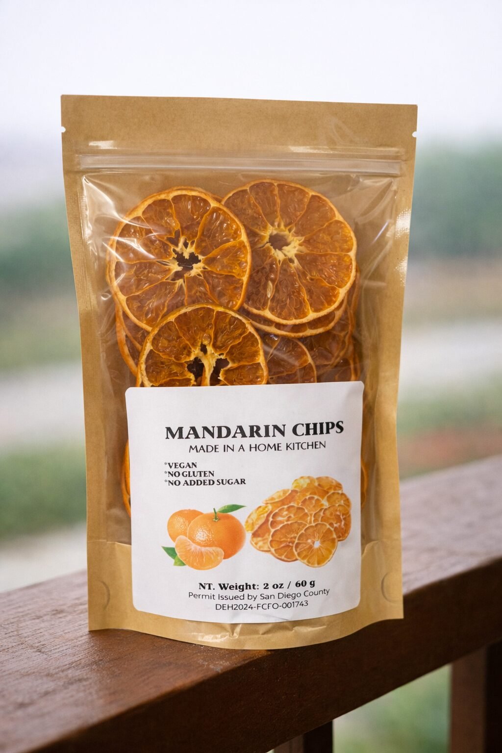 Mandarin chips 2oz/60gr