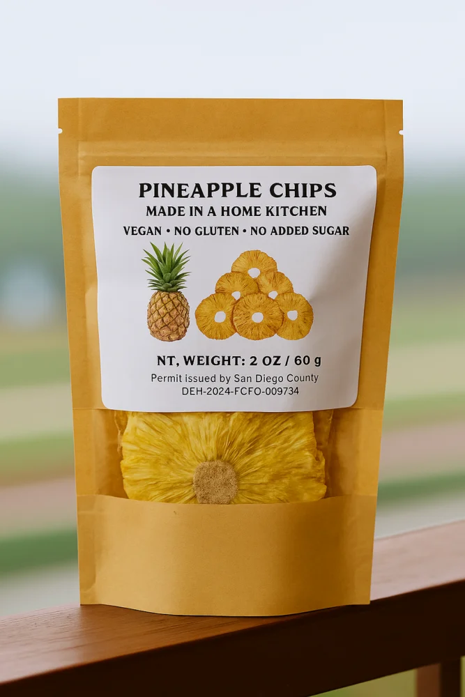 Pineapple chips 2oz/60gr