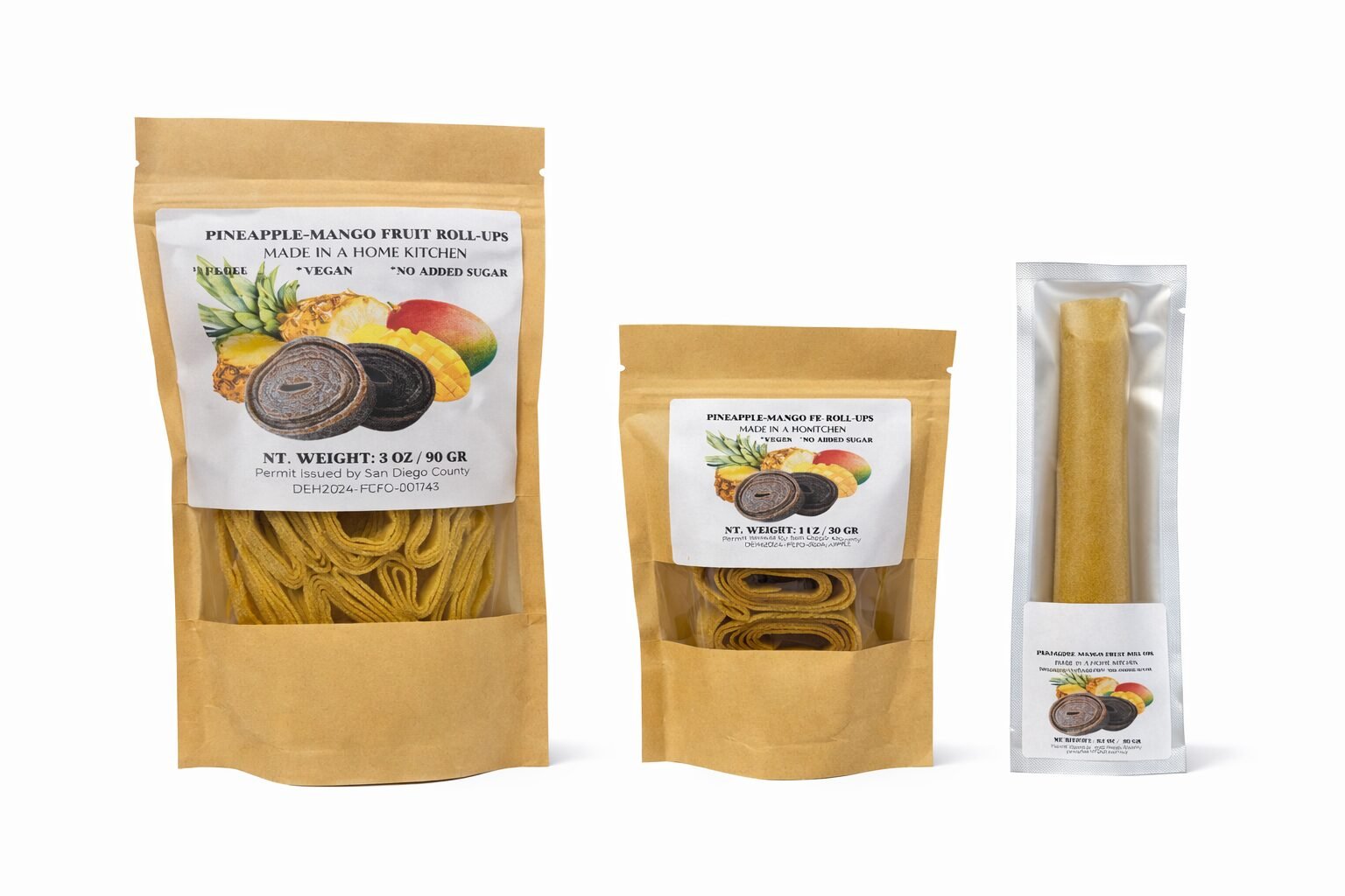 Pineapple-mango fruit roll-up - Image 2