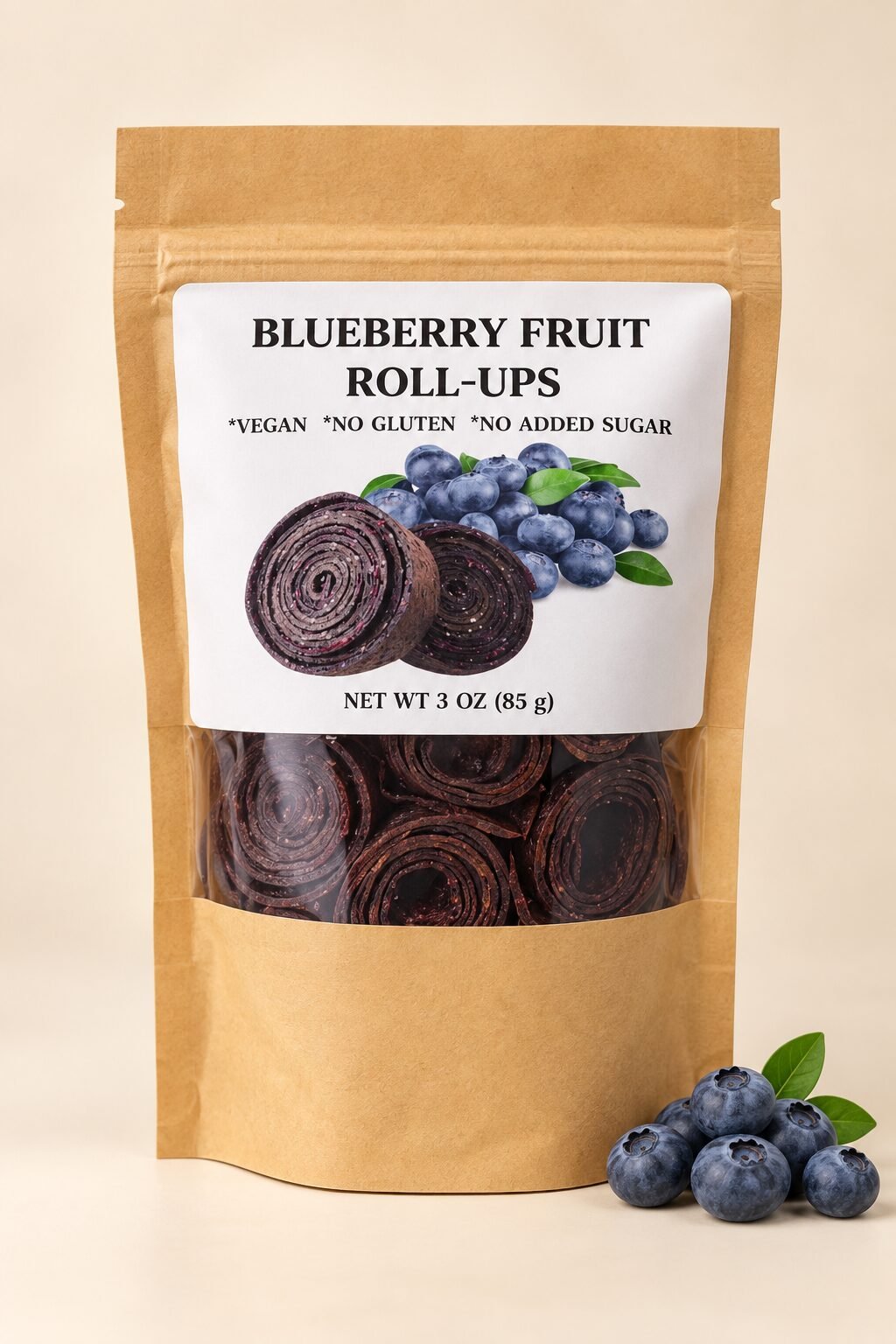 Blueberry Fruit Rolls — 3 oz (85 g)