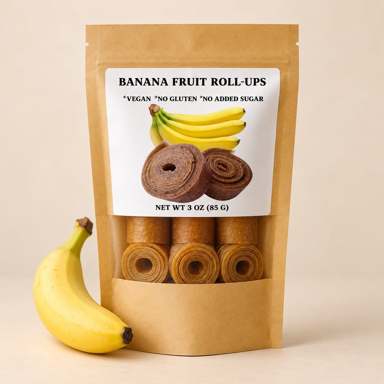 Banana Fruit Rolls — 3 oz (85 g)