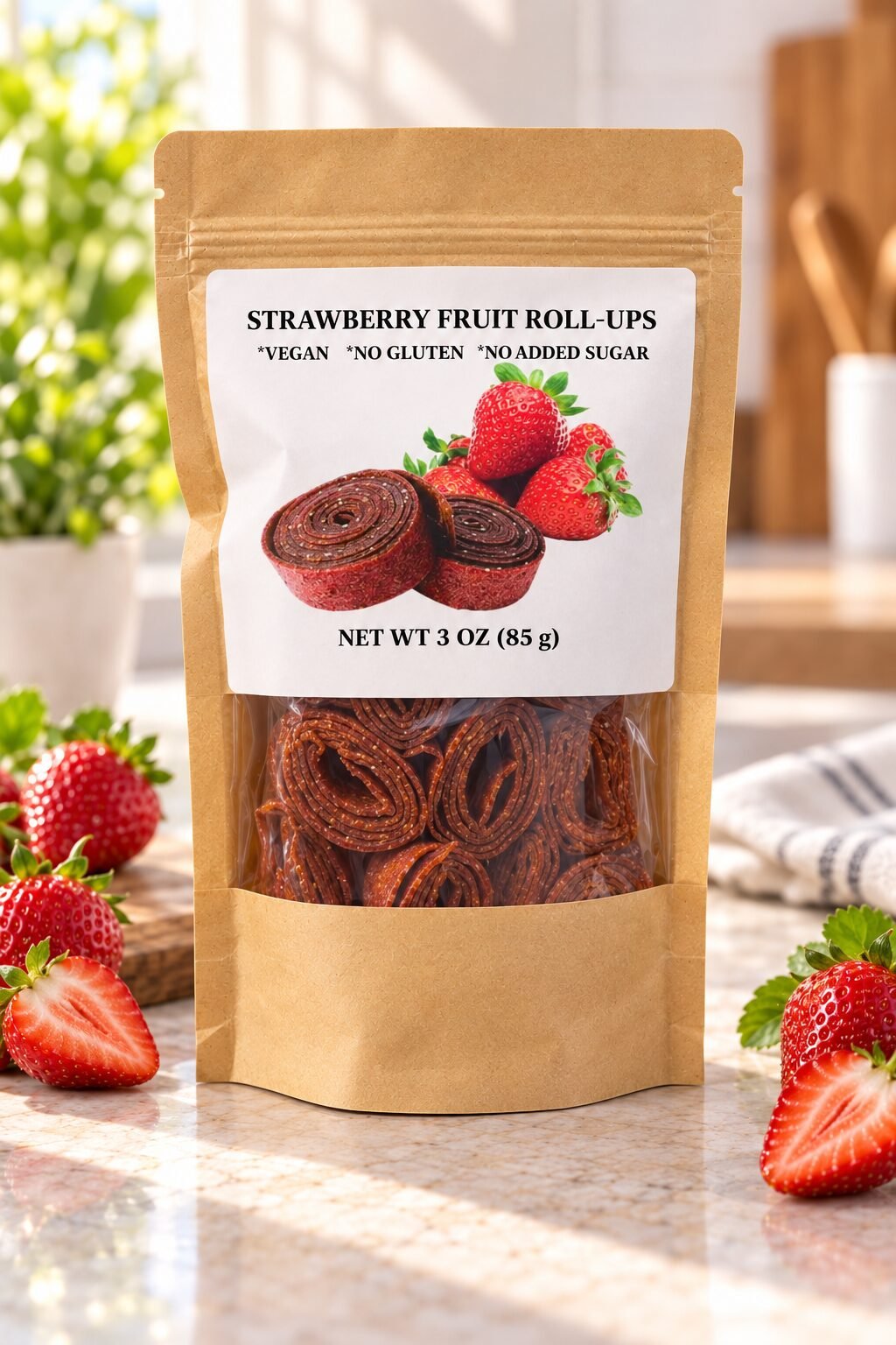 Strawberry Fruit Rolls — 3 oz (85 g)