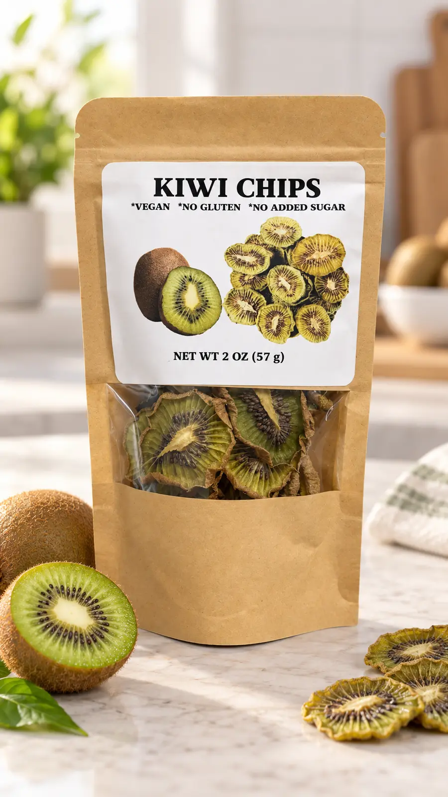 Green Kiwi Chips — 2 oz (57 g)