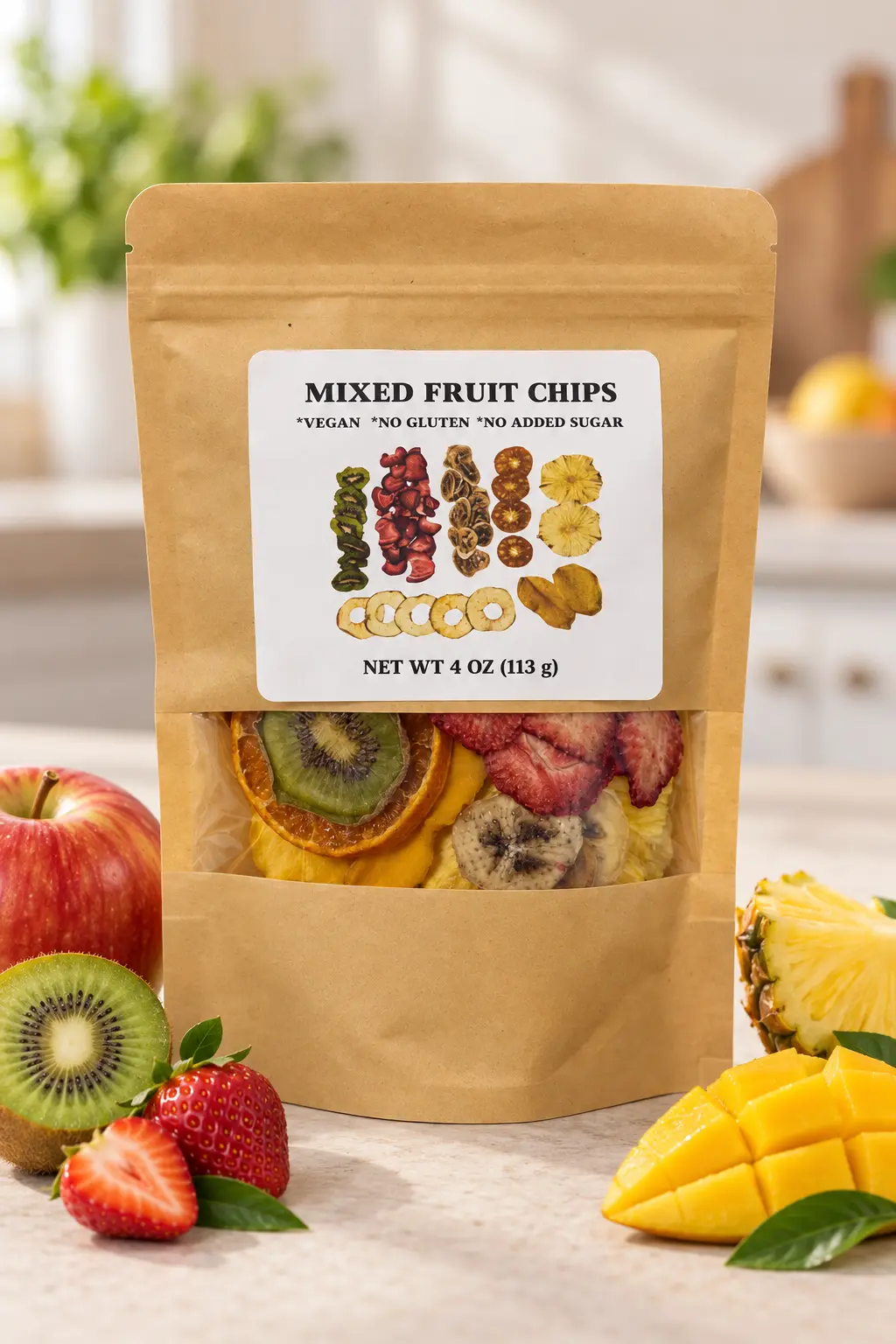 Mixed Fruit Chips — 4 oz (113 g)