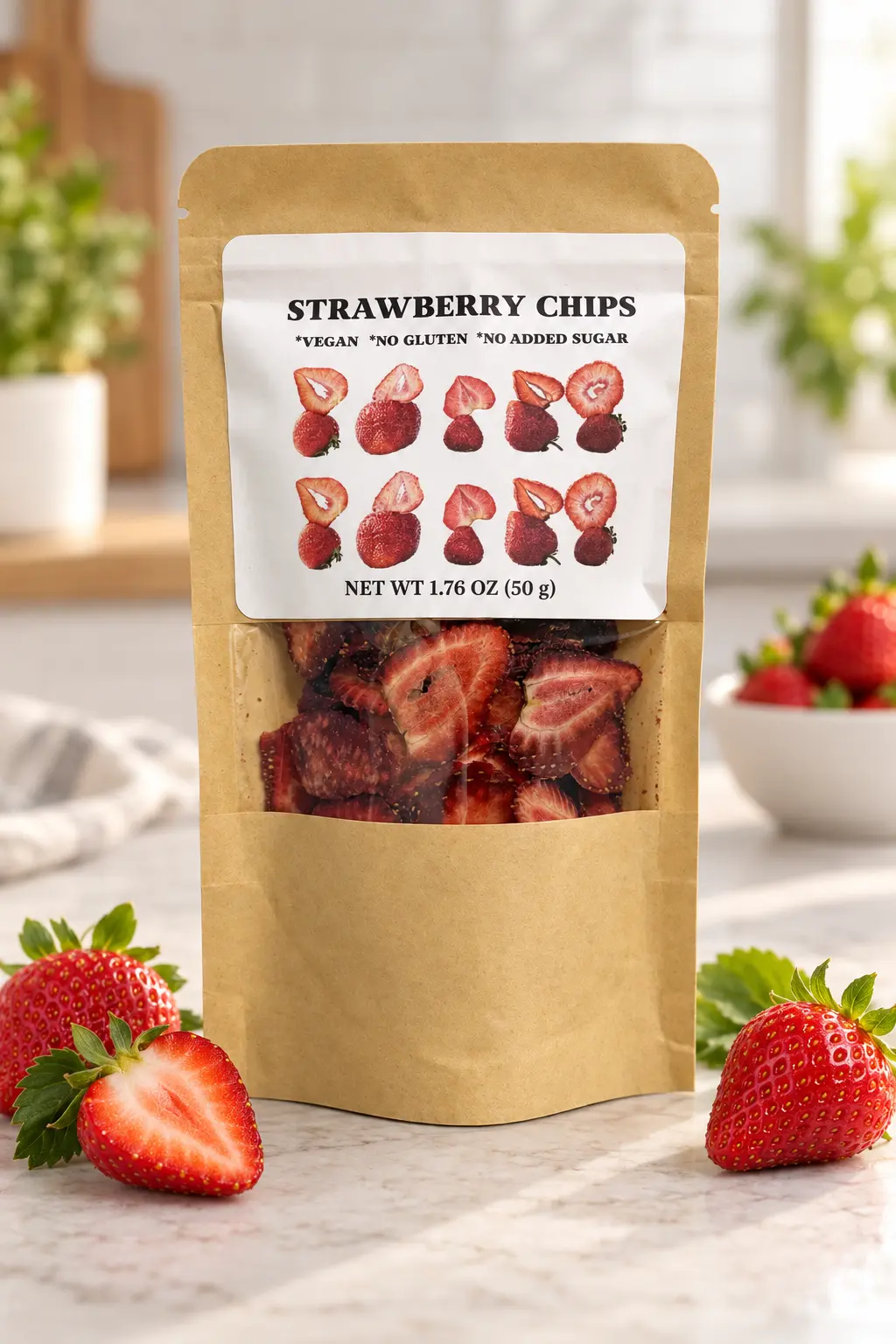 Strawberry Chips pouch — 1.76 oz (50 g)