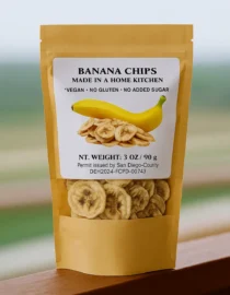 Banana chips 3oz/90gr - $15