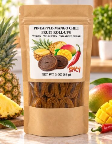 Spicy Pineapple-Mango Fruit Rolls — 3 oz (85 g)