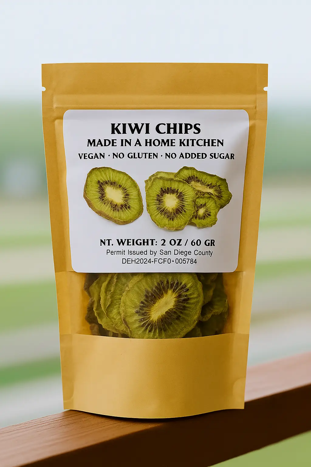 Kiwi chips 2oz/60gr - $15.99