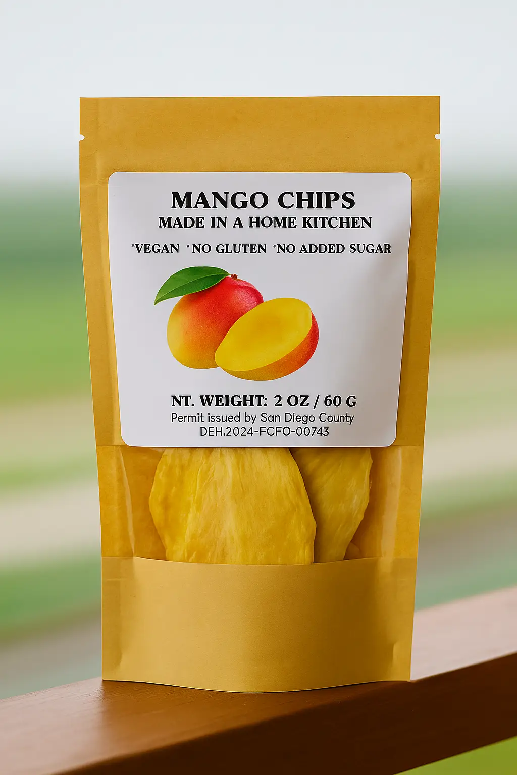 Mango chips 2oz/60gr