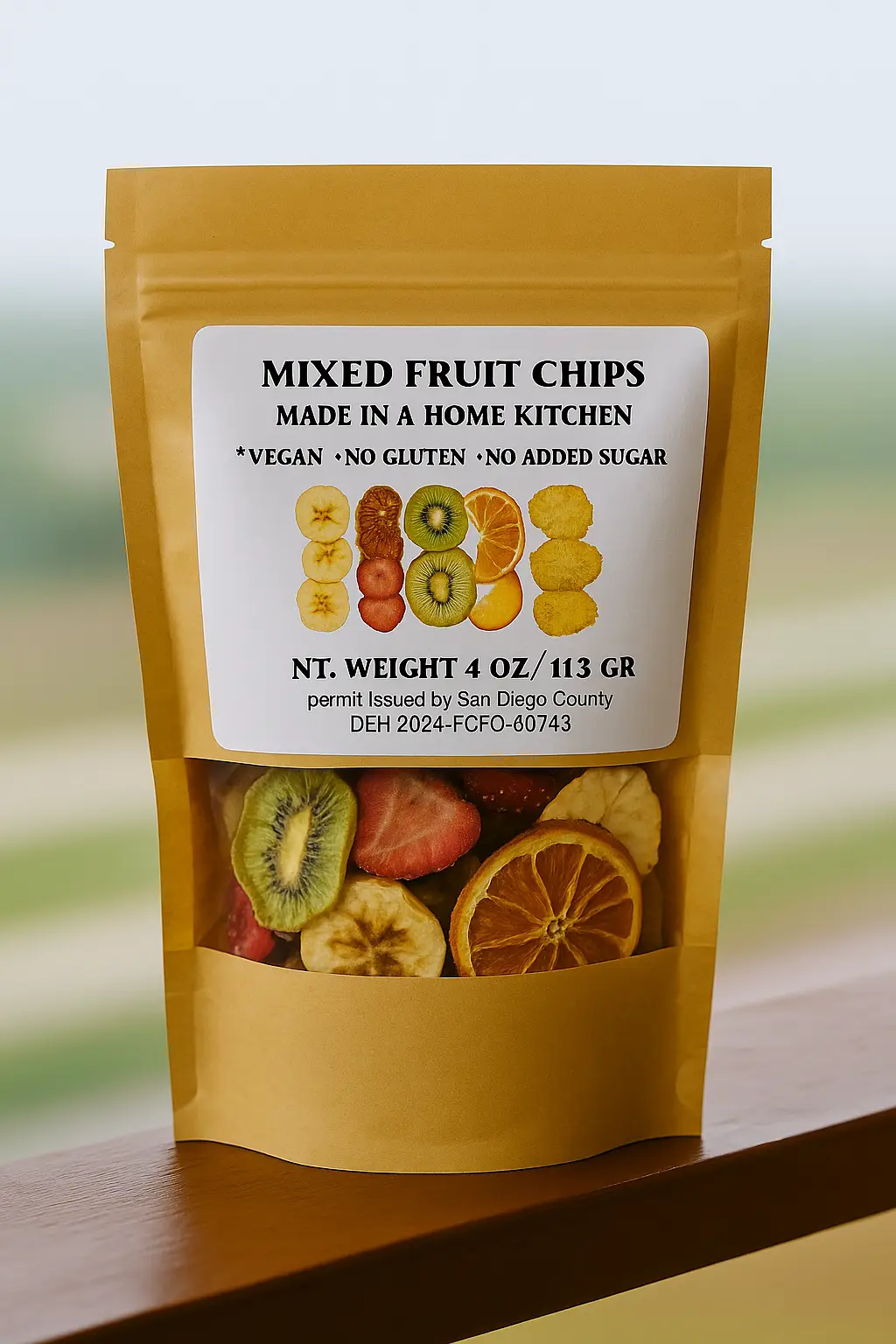 Mixed Fruit Chips 4oz/113gr