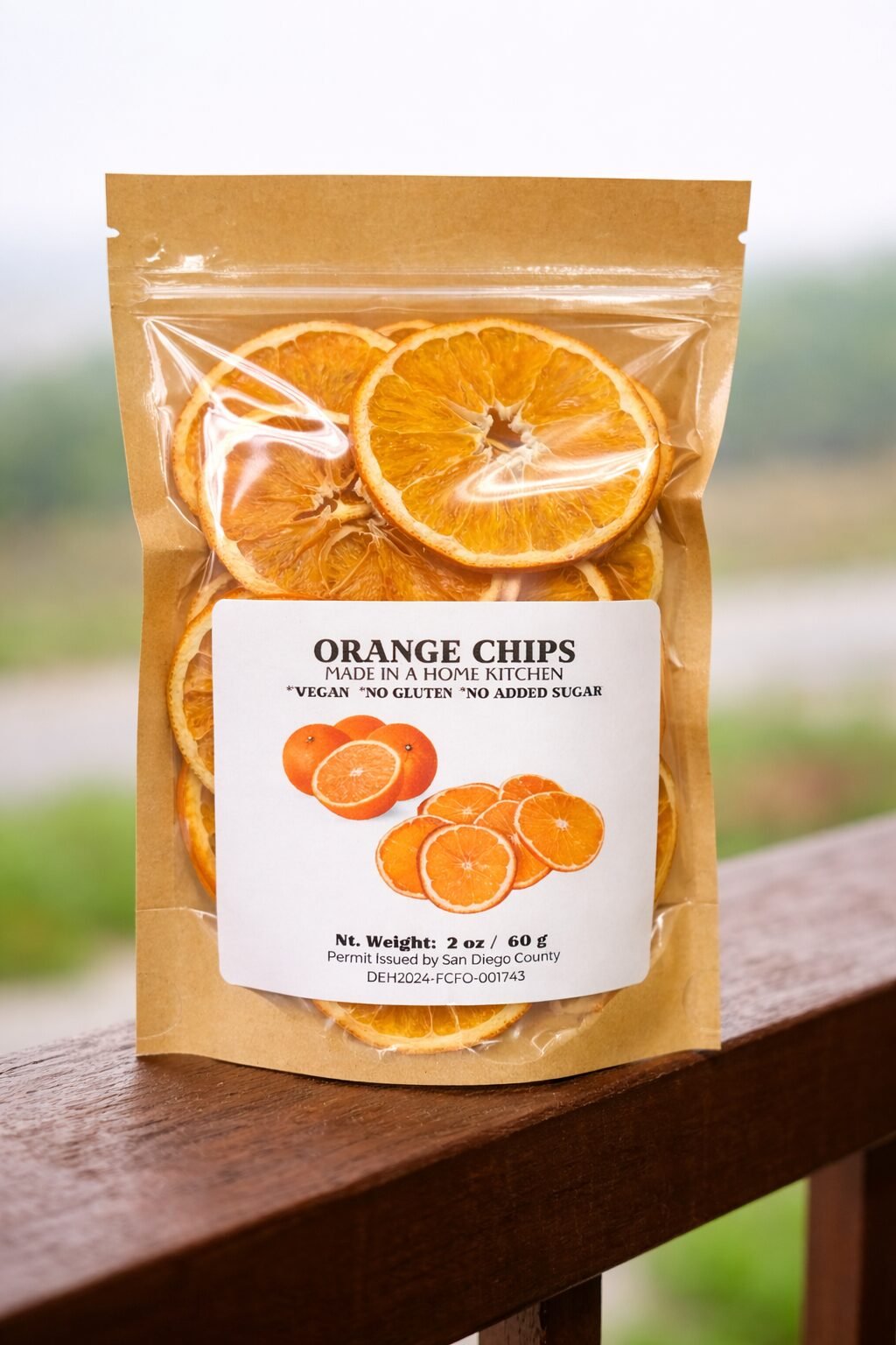 Oranges chips 2oz/60gr