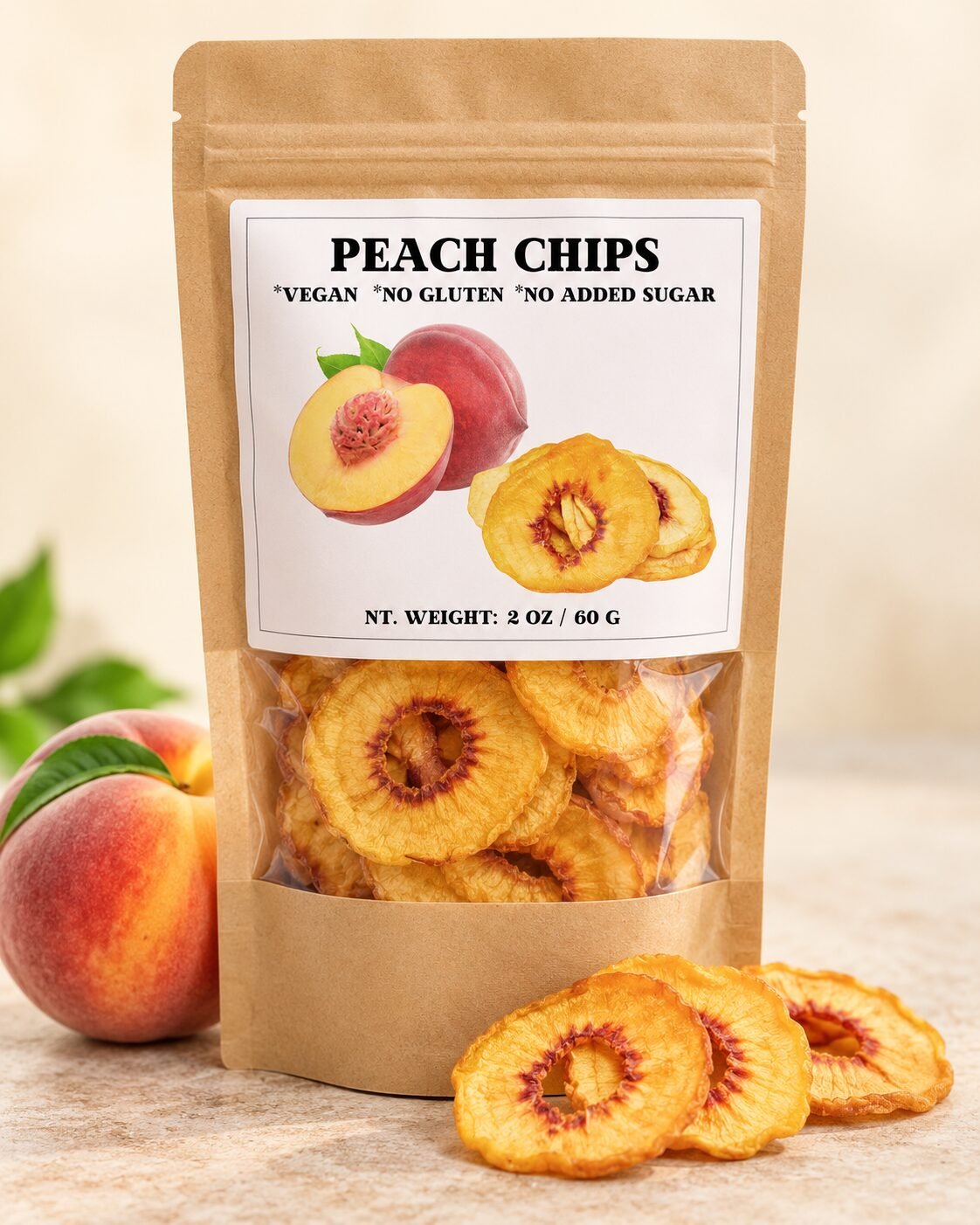 Peach Chips — 2 oz (60 g)