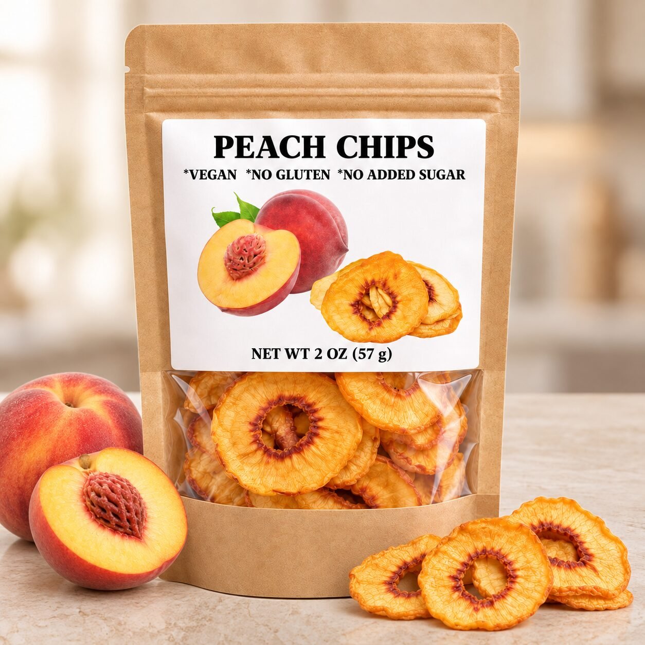 Peach Chips — 2 oz (57 g)