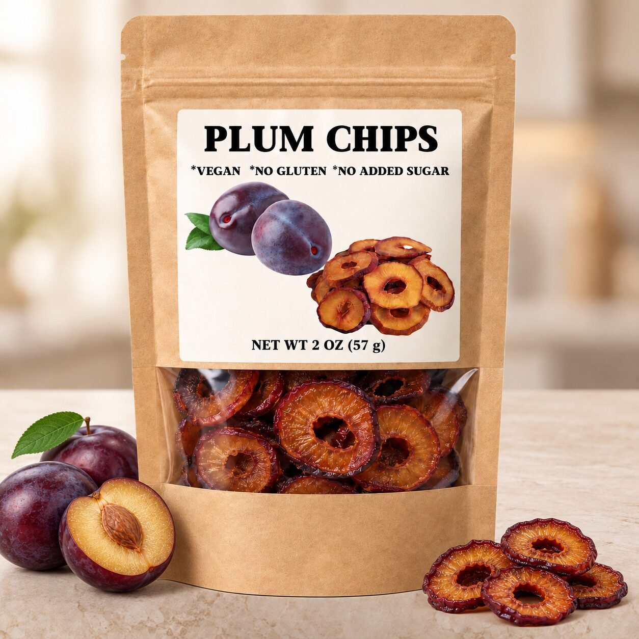Plum Chips — 2 oz (57 g)