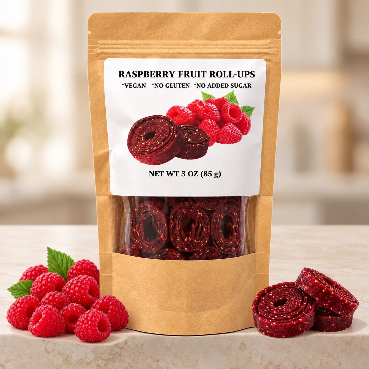 Raspberry Fruit Rolls