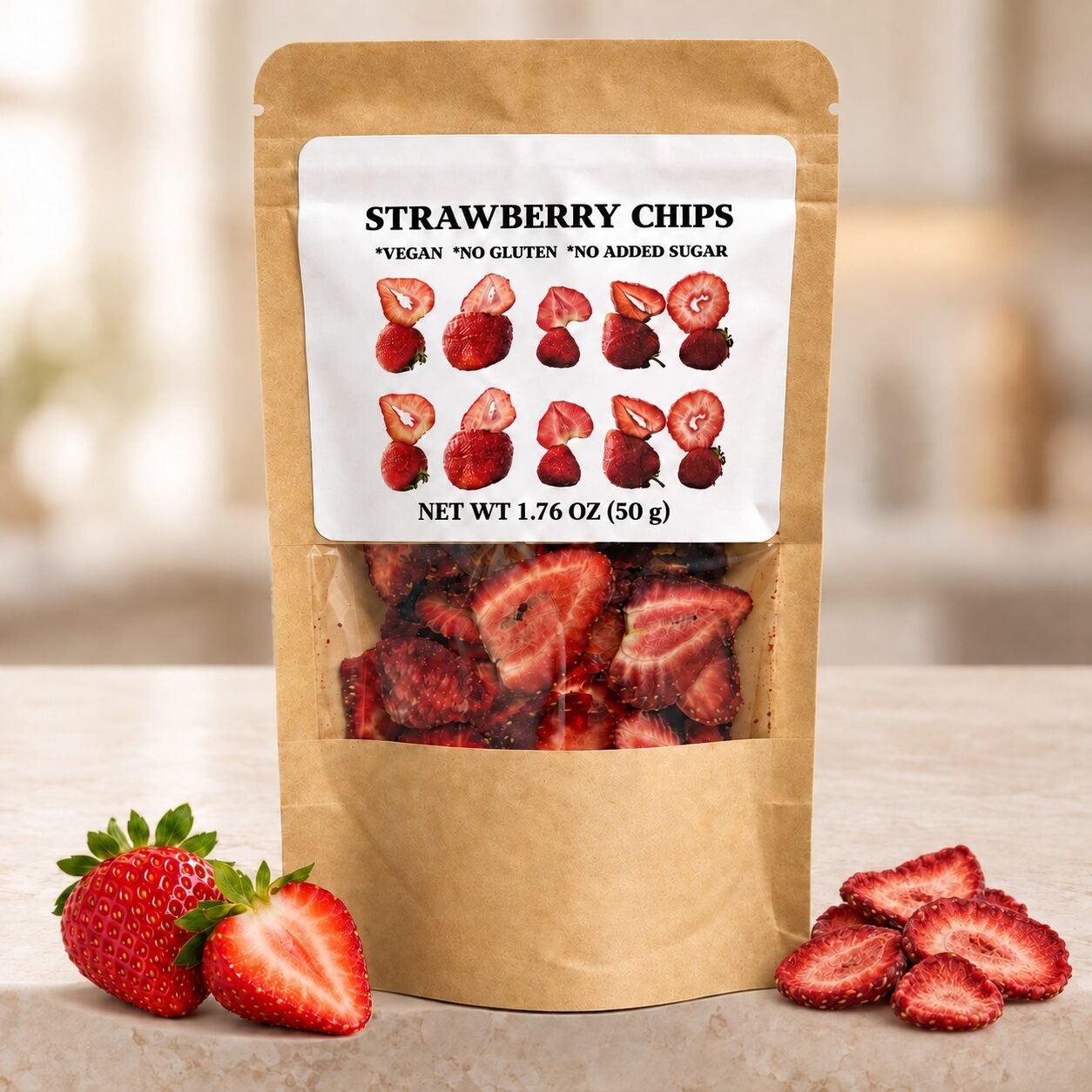 Strawberry Chips — 1.76 oz (50 g)